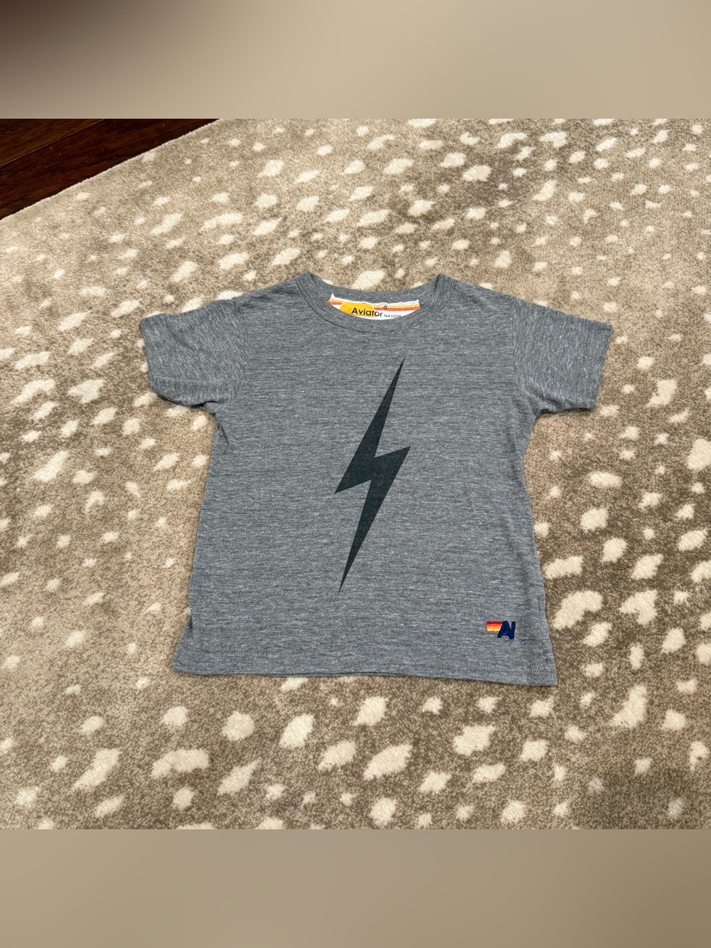 Boys Bundle (3) Aviator Nation Kids' Grey Graphic Tees. Size 6 - Picture 11 of 11
